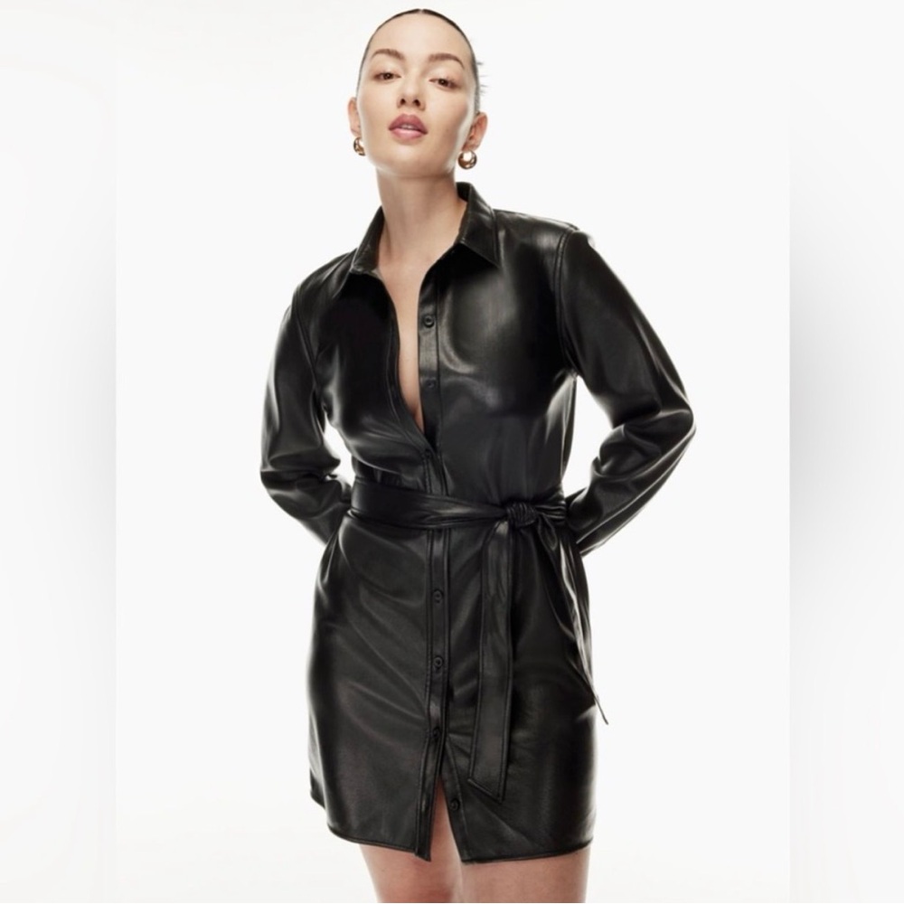 Aritzia Caroline Dress Black
Vegan Leather